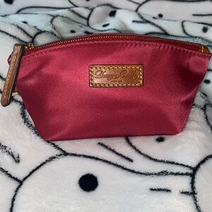 Dooney and Bourke Wayfarer red nylon accessory bag red